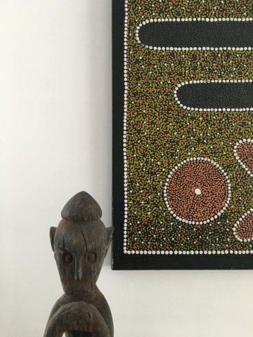 peinture aborigène, bush australien, rites, symboles, arts d’Océanie, objets rituels